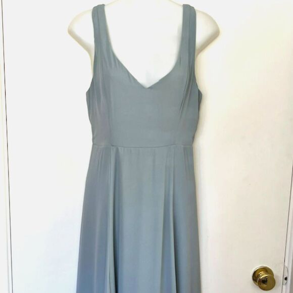 SHOW ME YOUR MUMU JENN SILVER SAGE DUSTY GREEN BRIDESMAID SIZE MEDIUM - Picture 2 of 9